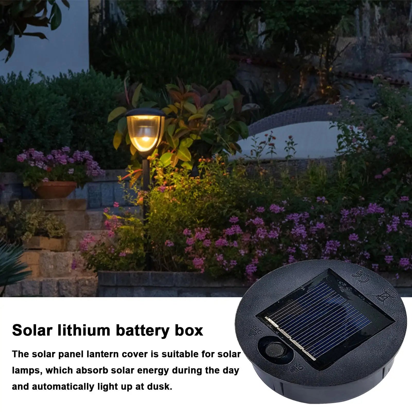 Solar Lantern Replacement Efficiency Panel Light Parts Waterproof