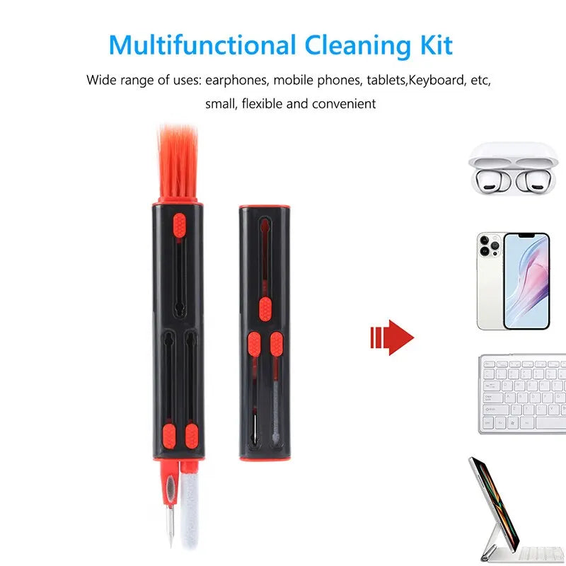 3 In 1 Multi Cleaner Kit For Airpods Pro 3 2 1 Earbuds Cleaning Pen Laptop Keyboard Brush Bluetooth Earphones Case Cleaning Tool Zpaxo
