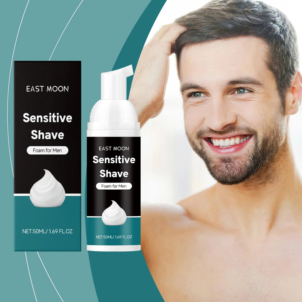 50ml Aloe Shaving Mousse for Men Keep Refresh Comfortable Softening Beard Not Irritaing Deep Cleaning Shave Skin Care Cream Zpaxo