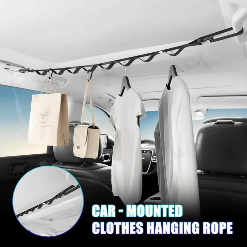 Retractable Design Portable Drying Line Outdoor Use Compact RV Clothesline Hanger Save Space Portable Automotive Drying Line Zpaxo