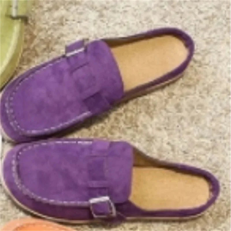 Women Slippers Retro Slip Comfort Flat Sandals Summer Casual Slides Zpaxo Lavender 35