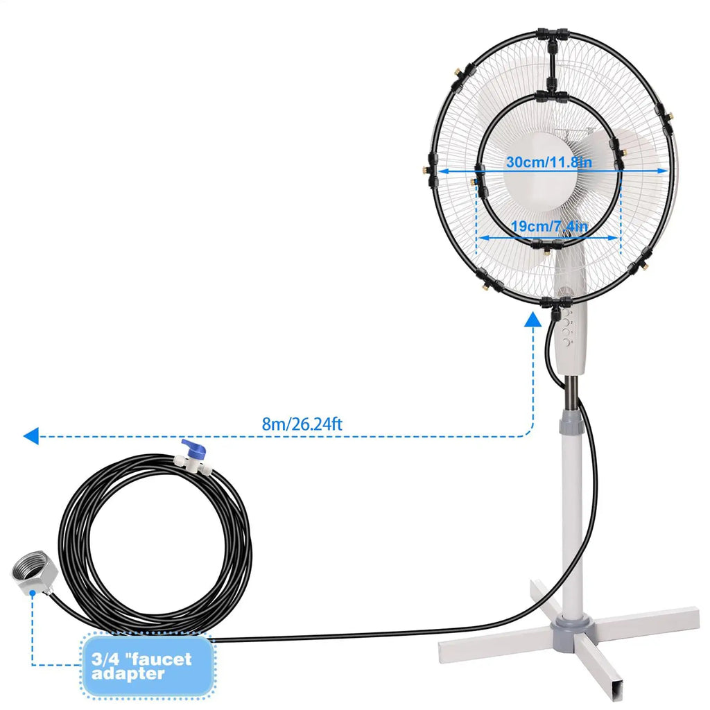 Fan Mister Upgraded Portable Misting Patio Misters 6 Removable