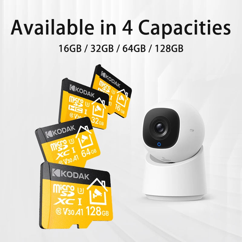 Kodak KI330 High Endurance Micro SD Card for Security Camera & Dash Cam 64G 128G 256G U3 V30 Memory Card Surveillance TF Card Zpaxo