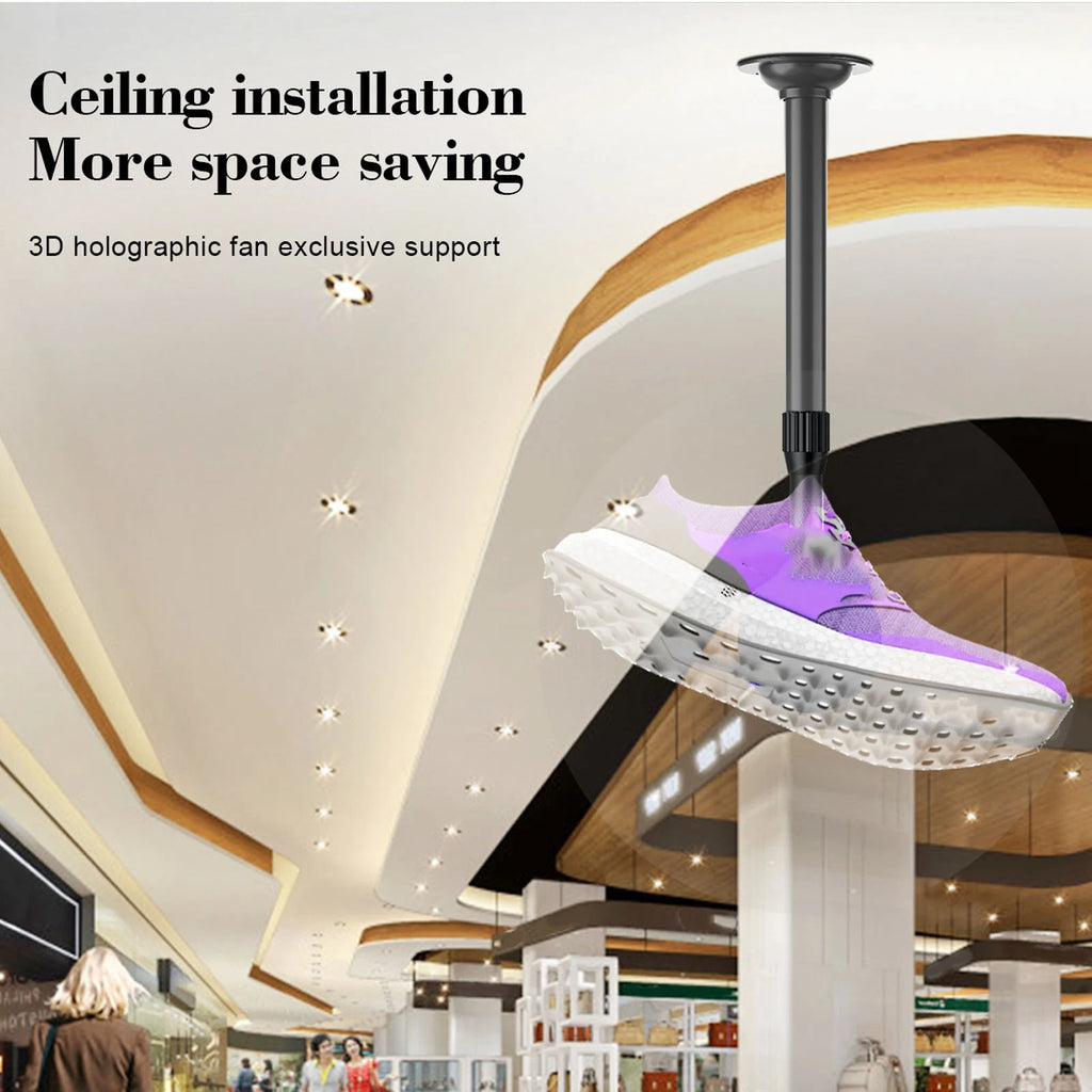 3D Holographic Fan Ceiling Bracket 8 81lb Load Bearing Advertising