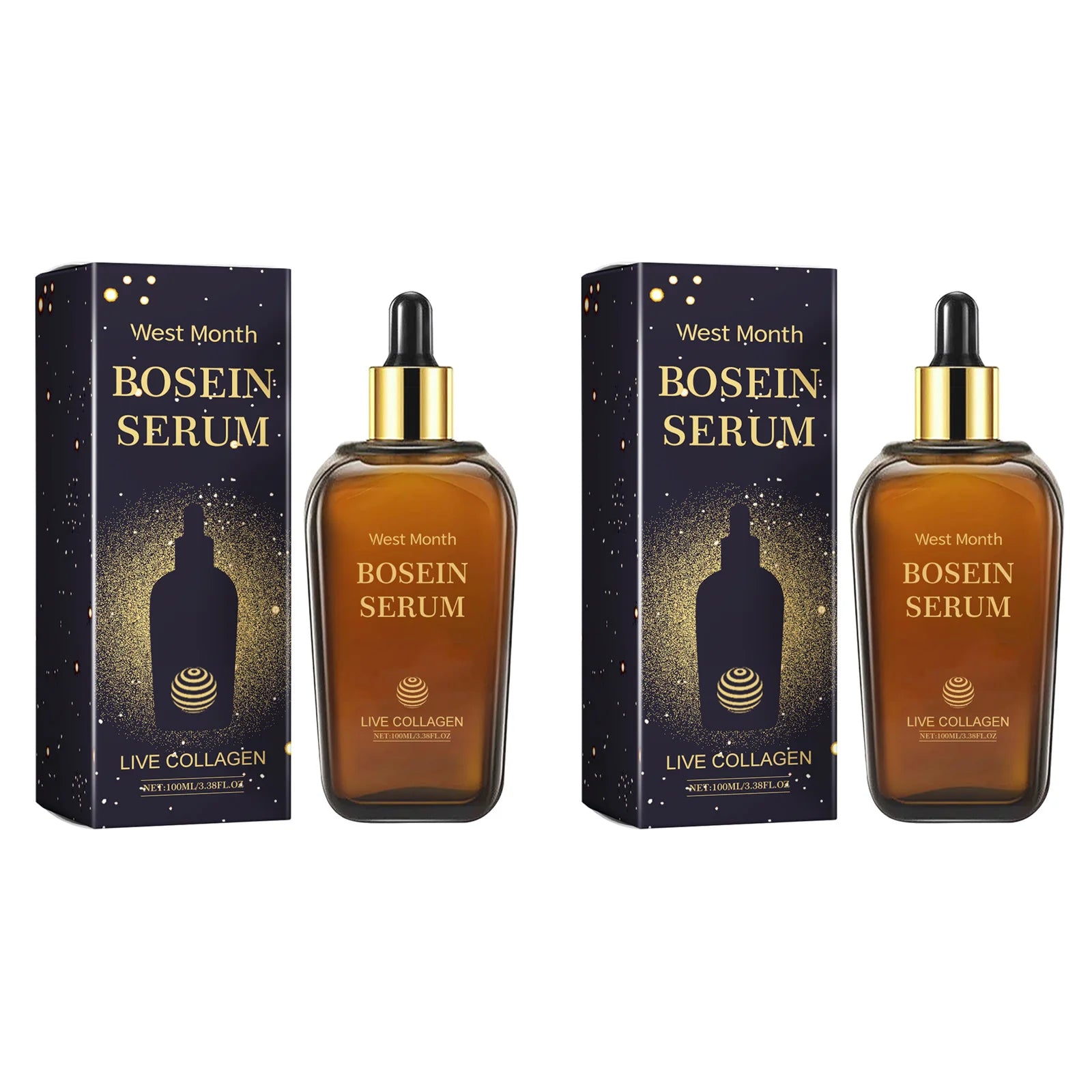 WEST MONTH Bosein Brightening Collagen Face Serum 100ml Brightening Face Serum Zpaxo 2Pcs