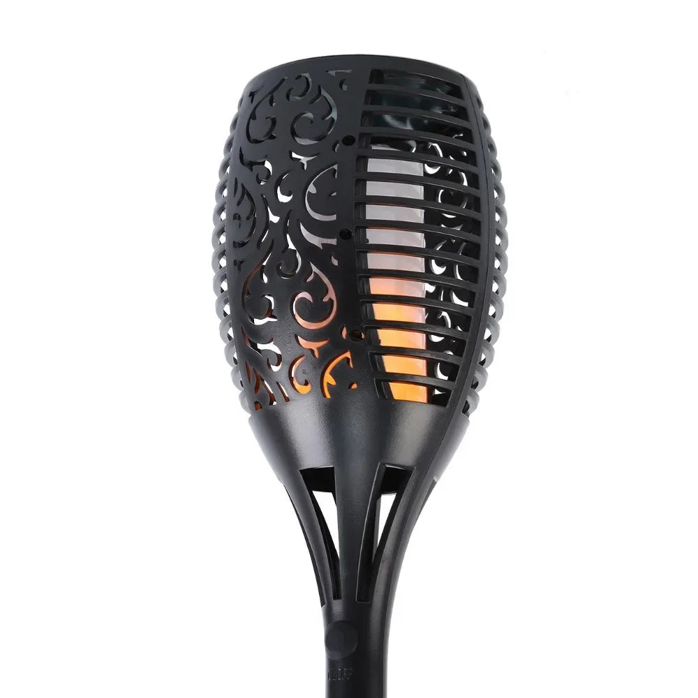 12 LED Solar Flame Torch Light – Flickering Outdoor Garden Lamp