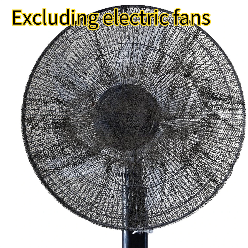 Washable Fan Dust Cover Protective Mesh Black Design Captures