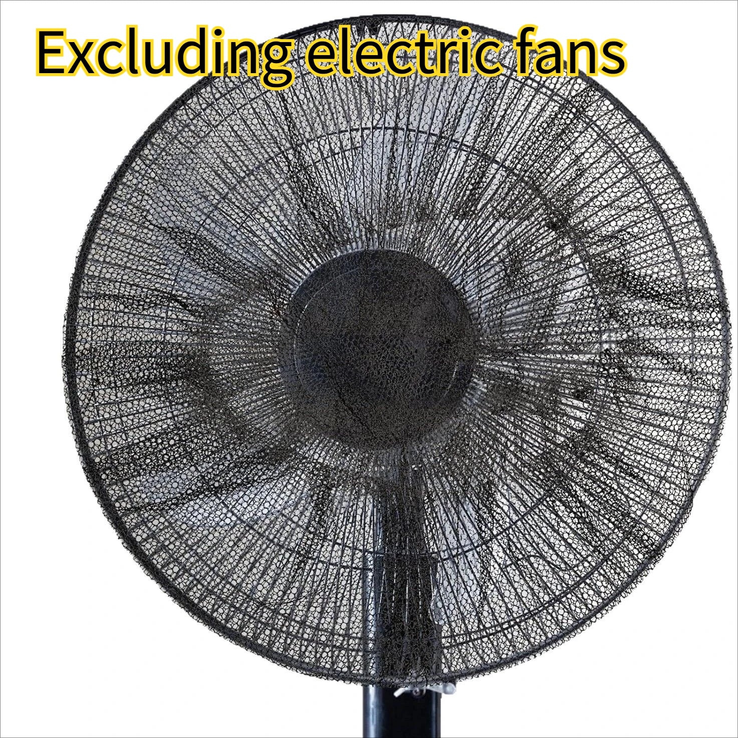 Washable Fan Dust Cover Protective Mesh Black Design Captures