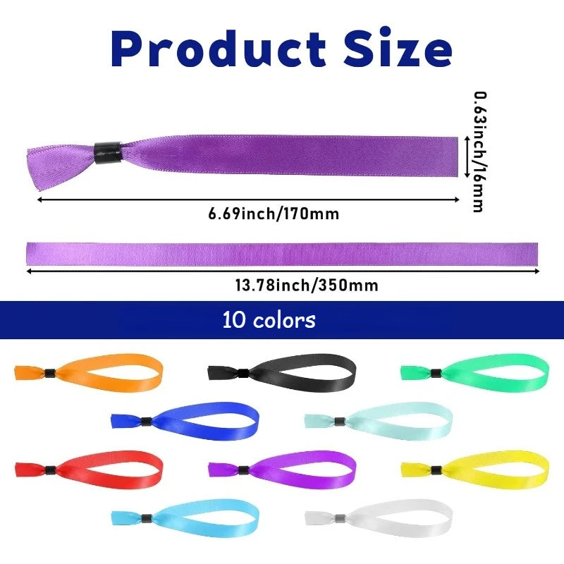 Cloth Event Wristband Disposable Fabric Bracelets Party Entrance