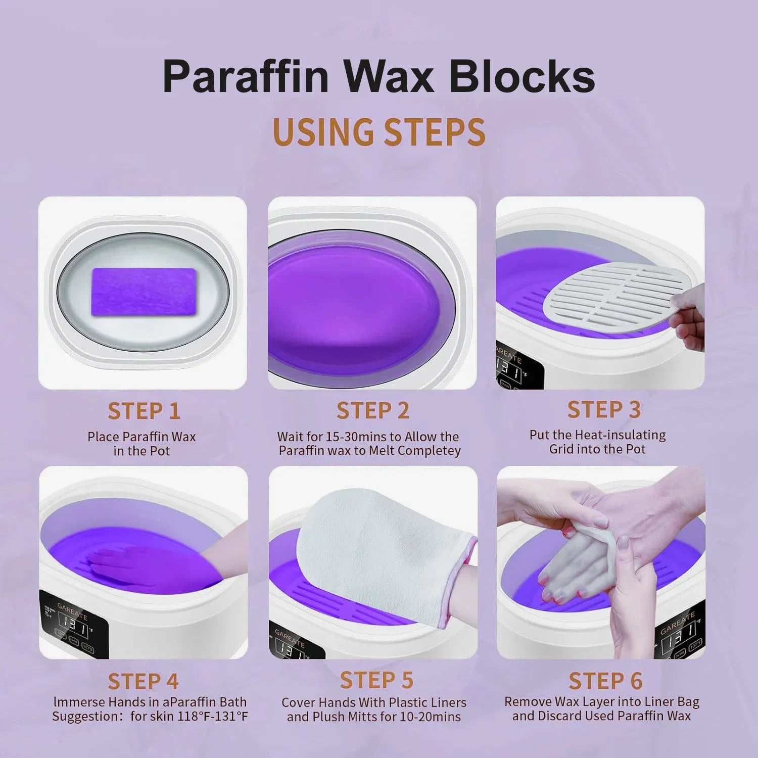 Paraffin Wax Hand & Foot Mask – Aloe Moisturizing SPA Peel-Off Paraffin Wax Mask Zpaxo