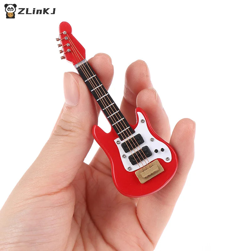 1 12 Dollhouse Miniature Music Electric Guitar Model Kids Musical Toy Zpaxo