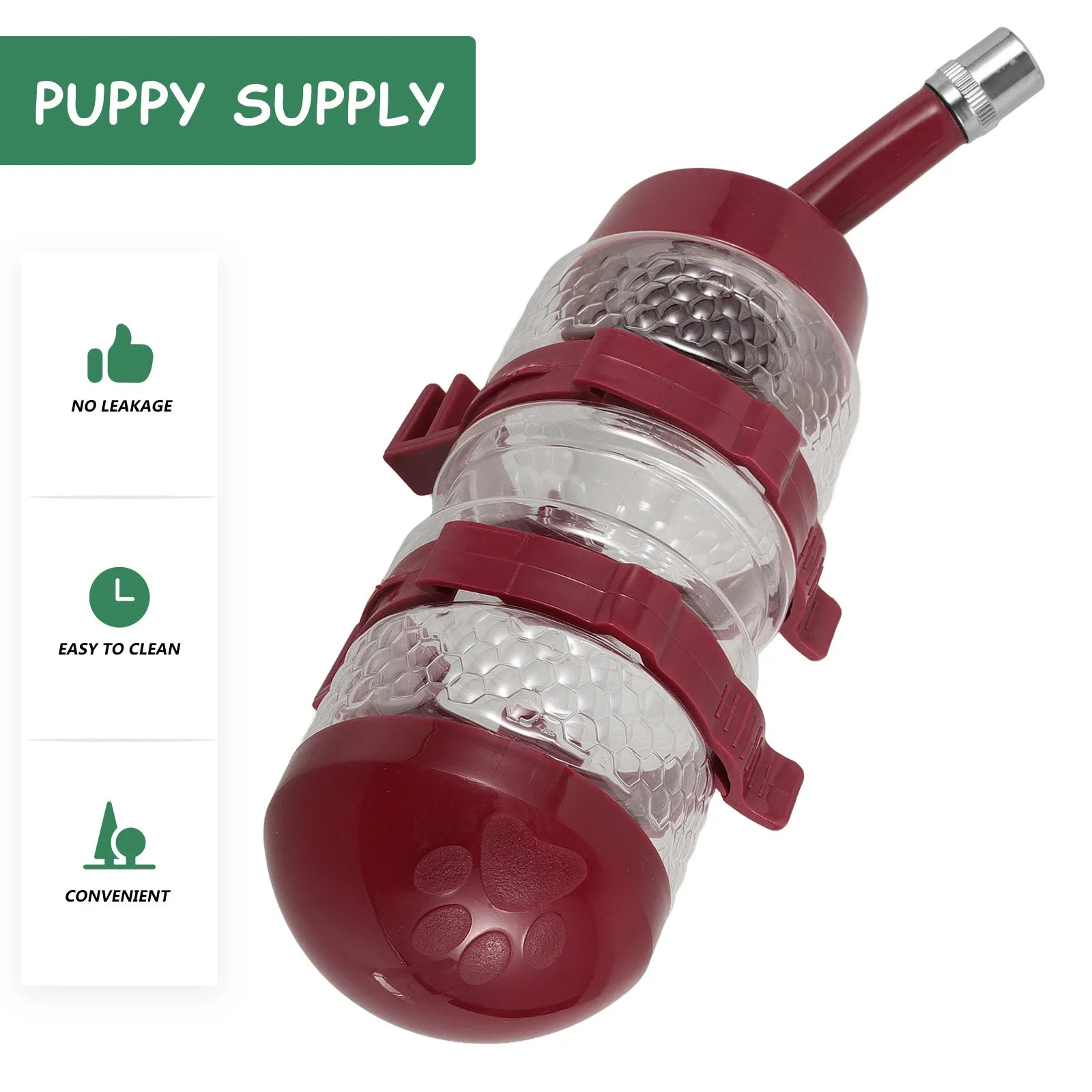 Hanging Pet Water Dispenser Dog Cat Cage Automatic Gravity Feed