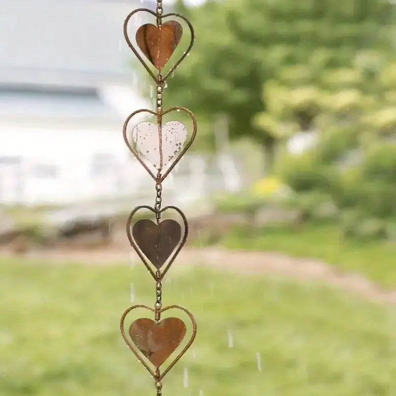 Enchanting Metal Butterfly Wind Chime Rain Chain Garden Art Indoor