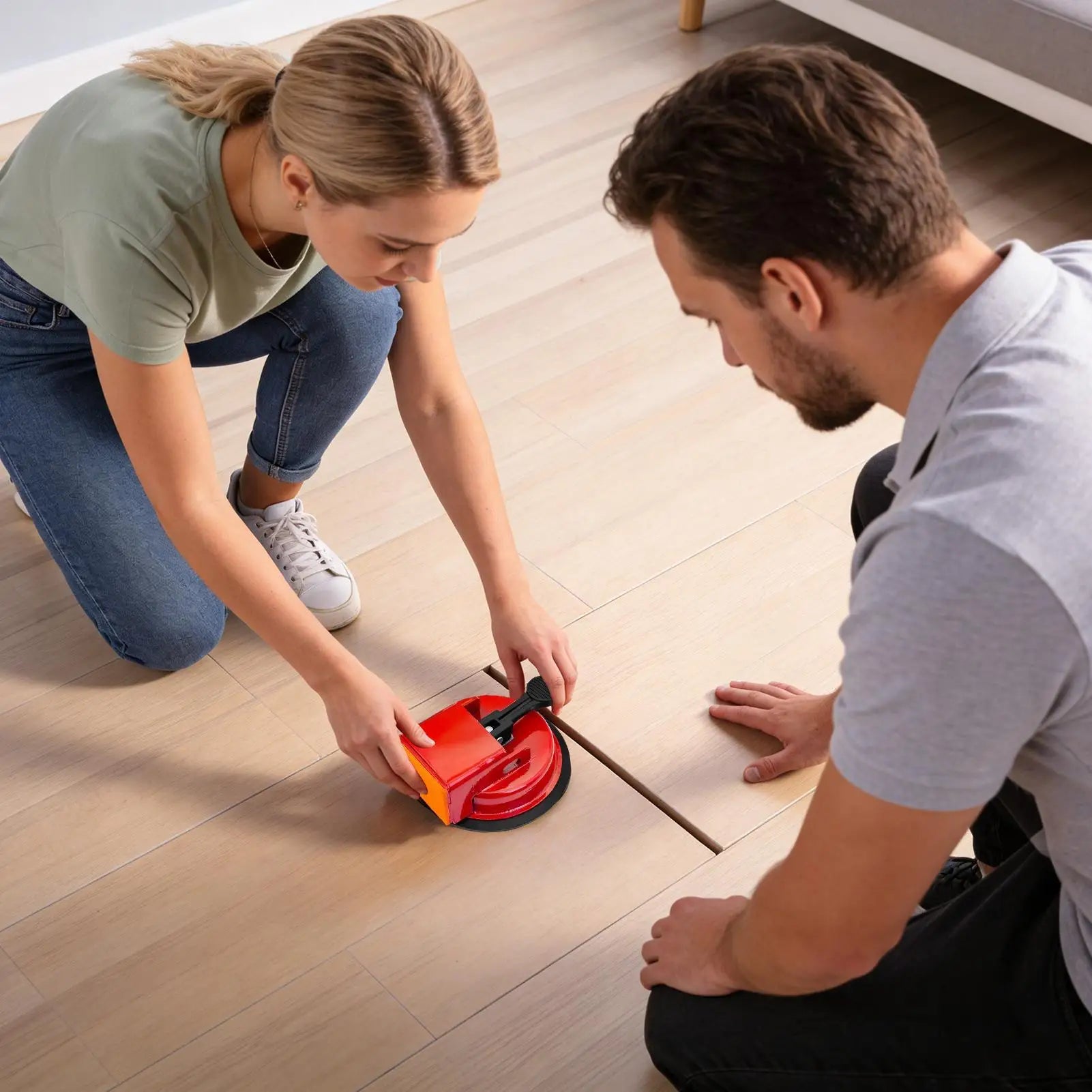 Heavy Duty Floor Suction Cup Laminate Repair Tool Enhanced Vacuum