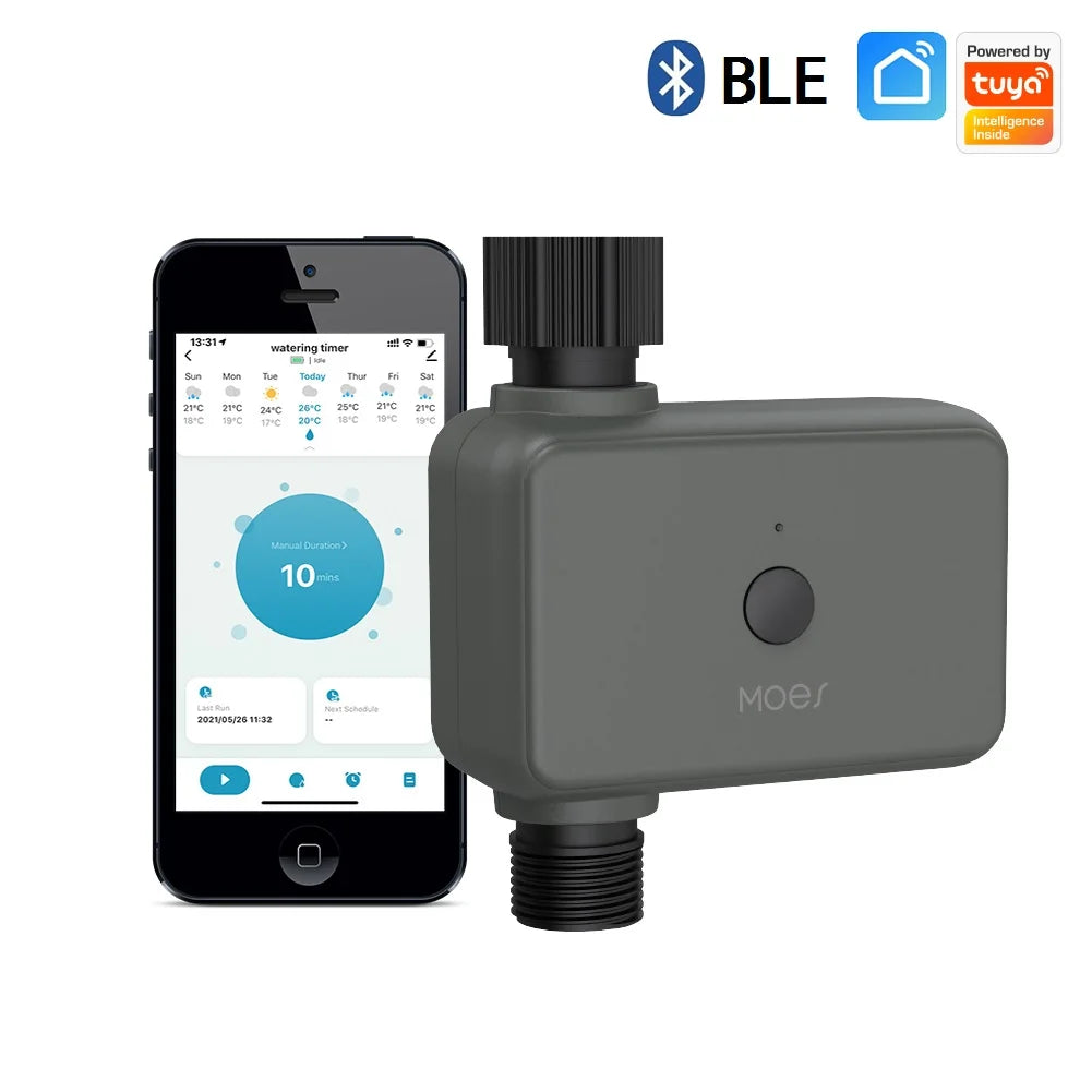 BLuetooth Valve Garden Watering System Automatic Irrigation Programmer Tuya Smart Life Home Moes Timer Sprinkler Drip Controller Zpaxo