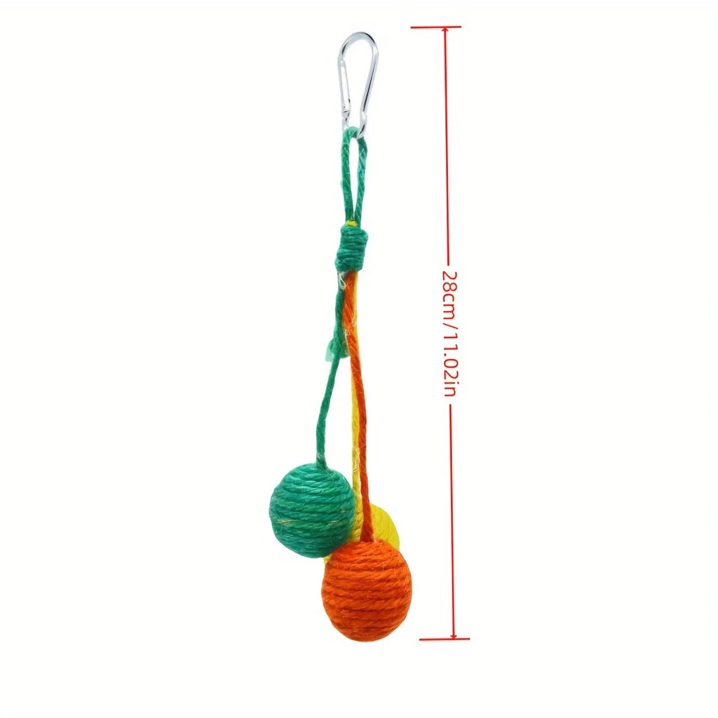 Random Cat Toys Sisal Balls Grinding Teeth Sharpening Claws Hangable