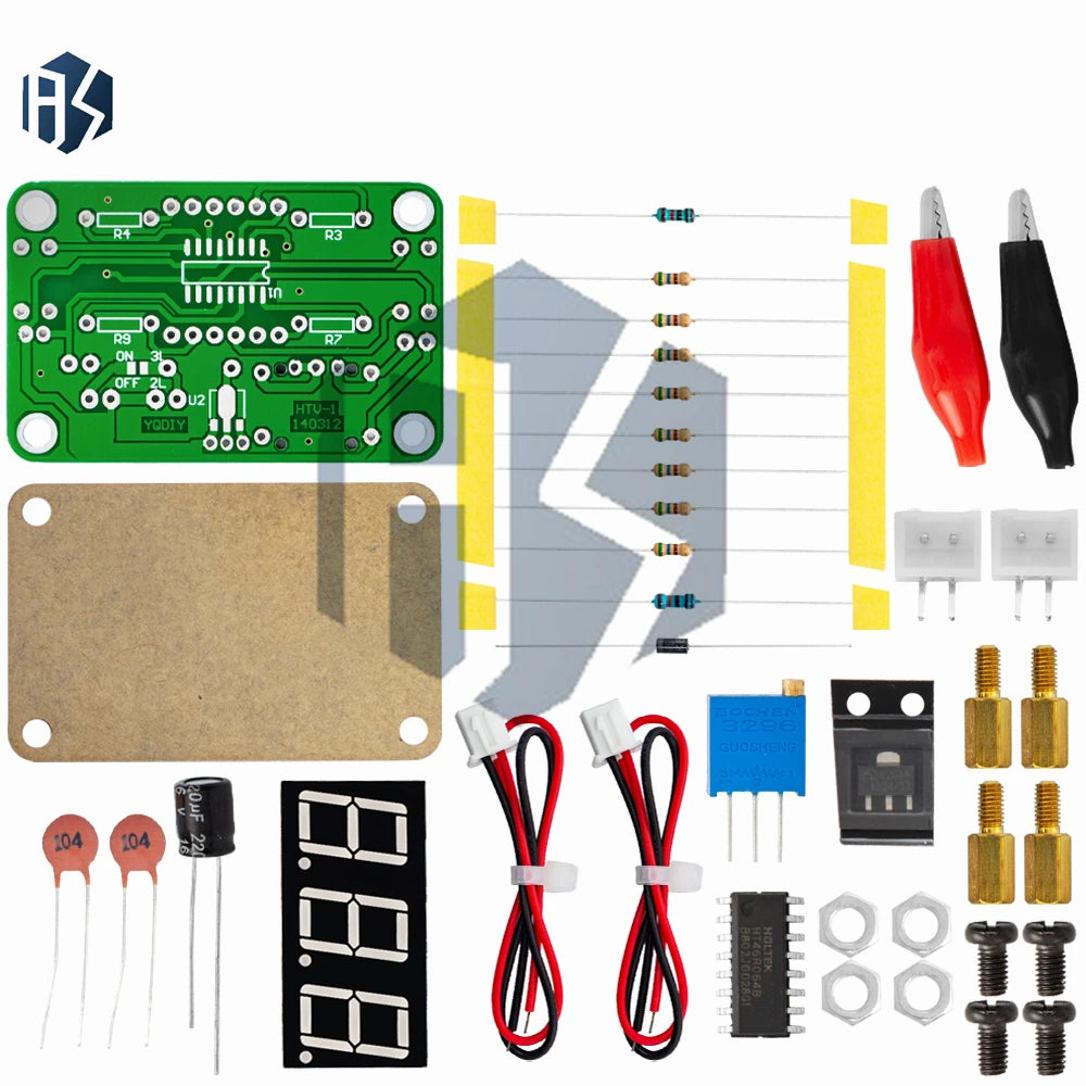 VOT-8 Full DIY Electronic Voltmeter 3 5-25V DC Measuring Range Zpaxo