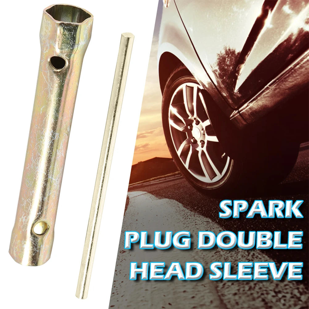 Double Ended Spark Plug Socket Wrench 16mm/18mm Spanner with Torque Bar Handle Zpaxo