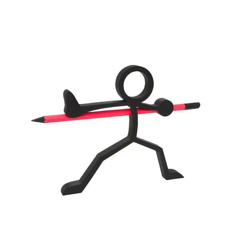 4 Styles 3D Printed Stick-Figure Pen Holders, Desktop Ornaments, Gift for Students/Christmas Zpaxo Stickman