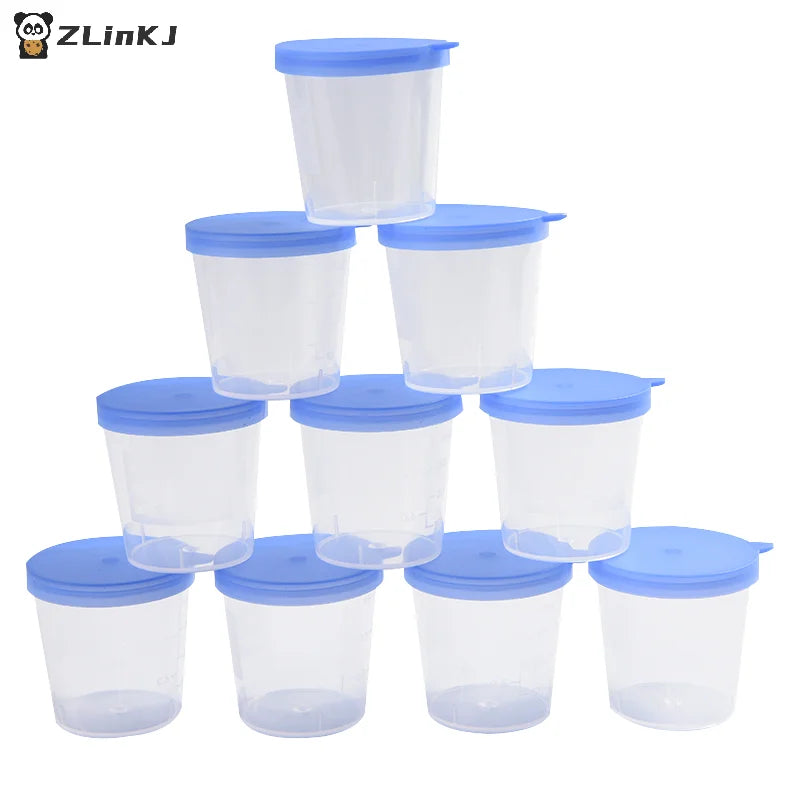 Lab Stool Sample Collection Cup Hard Plastic Urine Test Box Zpaxo