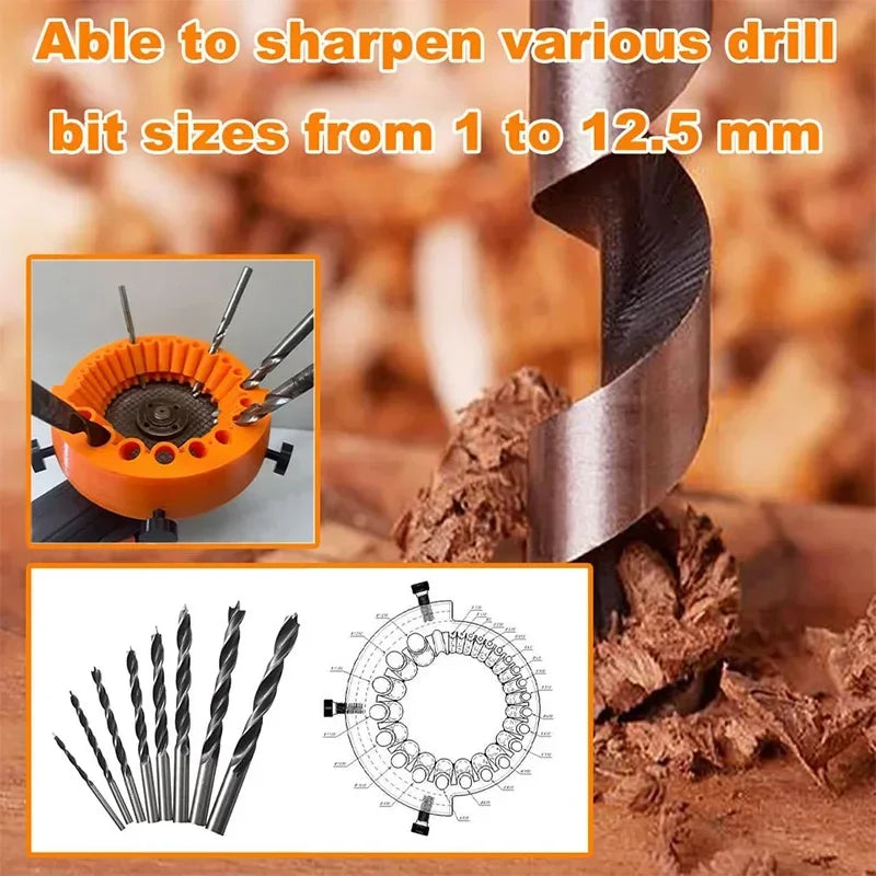 Upgrade 118 Degree Angle Grinder Drill Bit Sharpener Power Grinding