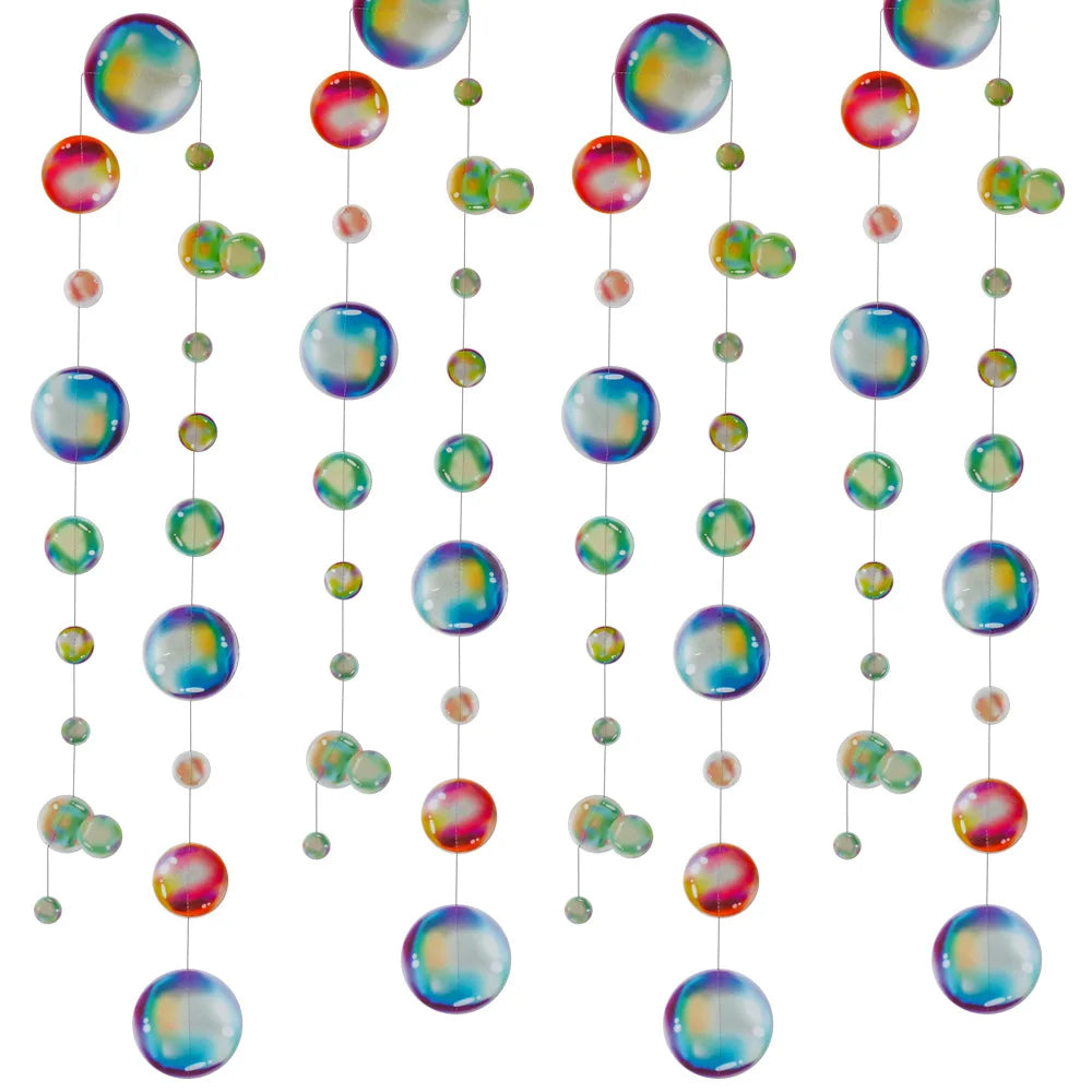 2M Colorful Bubble Garlands Ocean Themed Party Hanging Banner Under