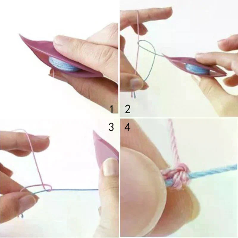 DIY Craft Knitting Weaving Tool 1pc Metal Tatting Shuttle for Hand Lace Making Zpaxo