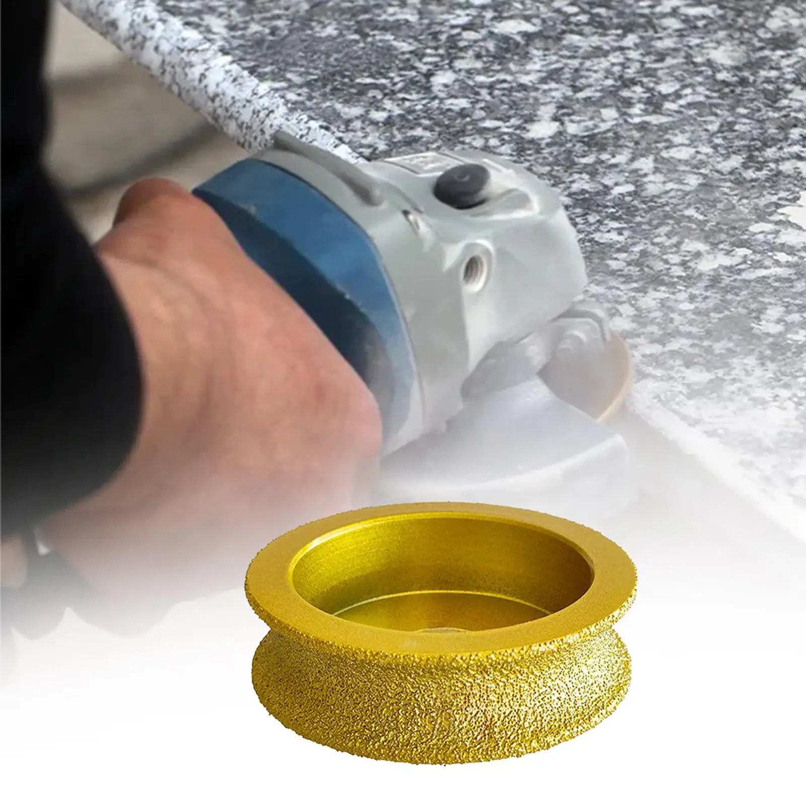 Grinding Wheel Heavy Duty Easily Install Edge Profile Sanding Disc for Angle Grinders Tile Select Thickness Ceramic Glass Zpaxo 15mm