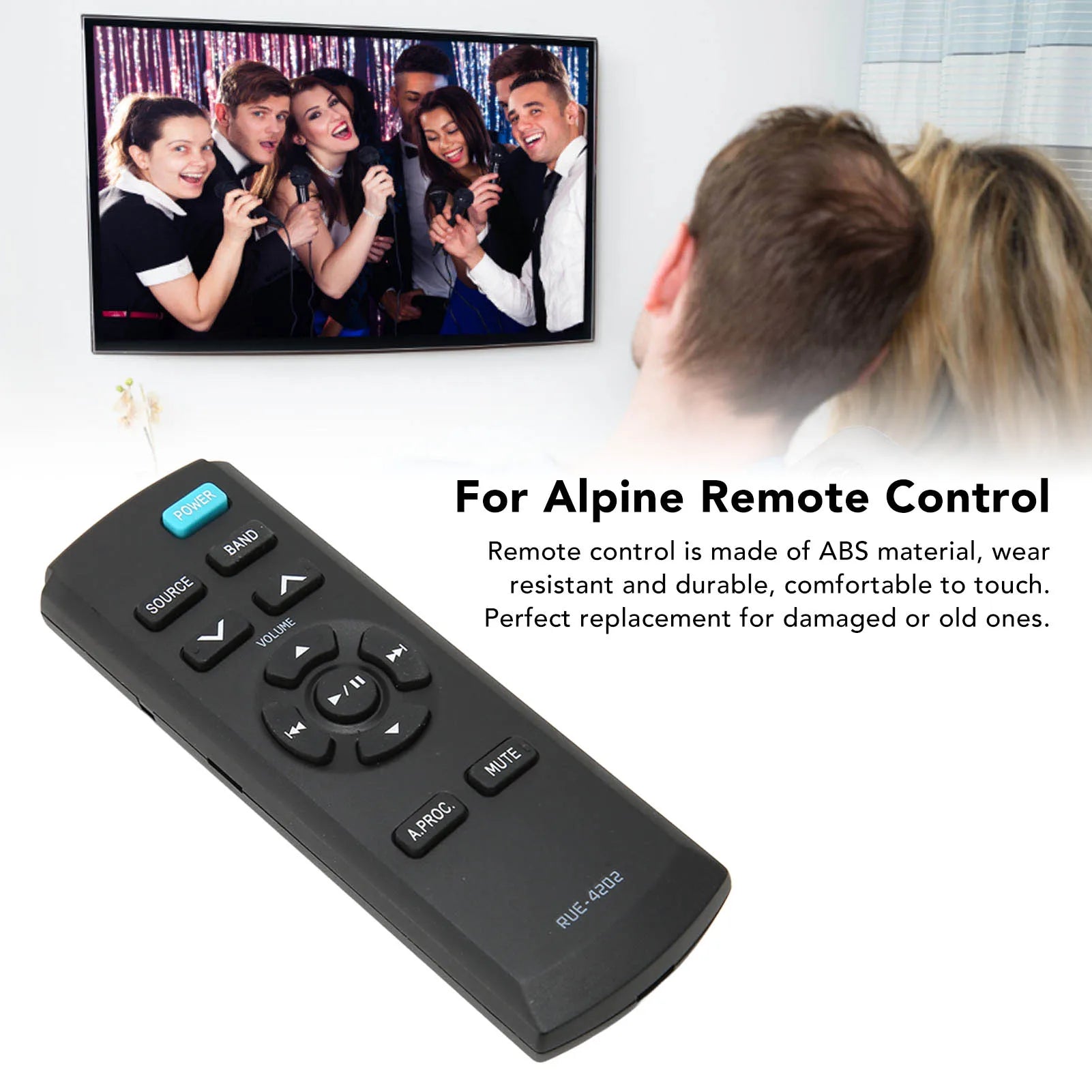 RUE 4202 for Alpine Remote Control ABS for CDE 124SXM CDE 175BT UTE 73BT CDE 143BT CDE 190R IVA D300R CDE 164BT CDE 172BT Zpaxo