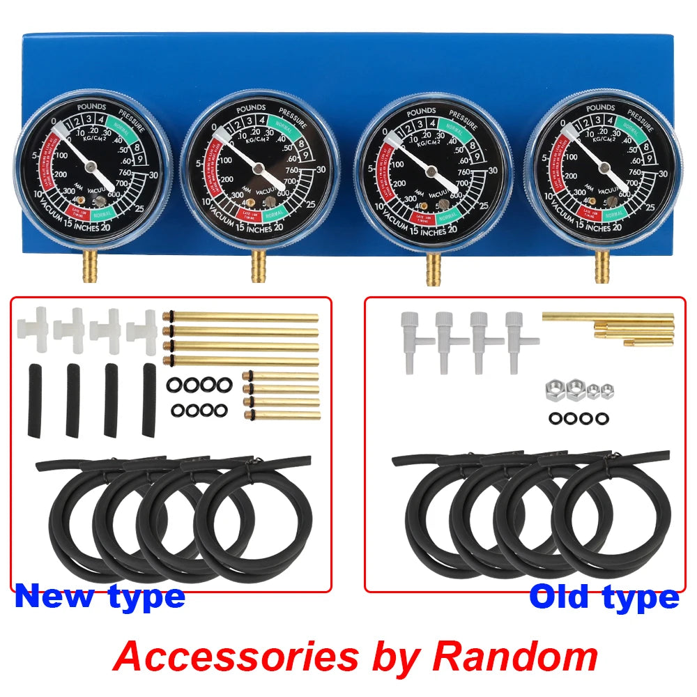 Motorcycle Fuel Carburetor Synchronizer Vacuum Balancer Gauge Hose 4
