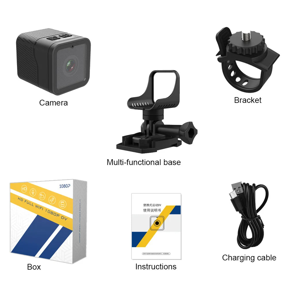 Z03 Mini Camera 1080P HD with Hotspot WiFi Waterproof Camera Outdoor Bike Driving Recorder Portable Mini Sports DV Zpaxo