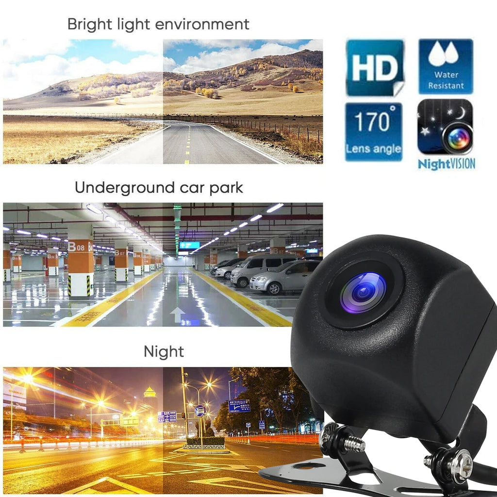 AHD Car Rear View Camera Waterproof Reversing Camera 170 ° Wide Angle Reversing Camera 1080P Clear Anti-Interference Dashcam Zpaxo
