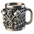 Car Engine Coffee Cup Stainless Steel Mug Cocktail Gifts Men Lovers