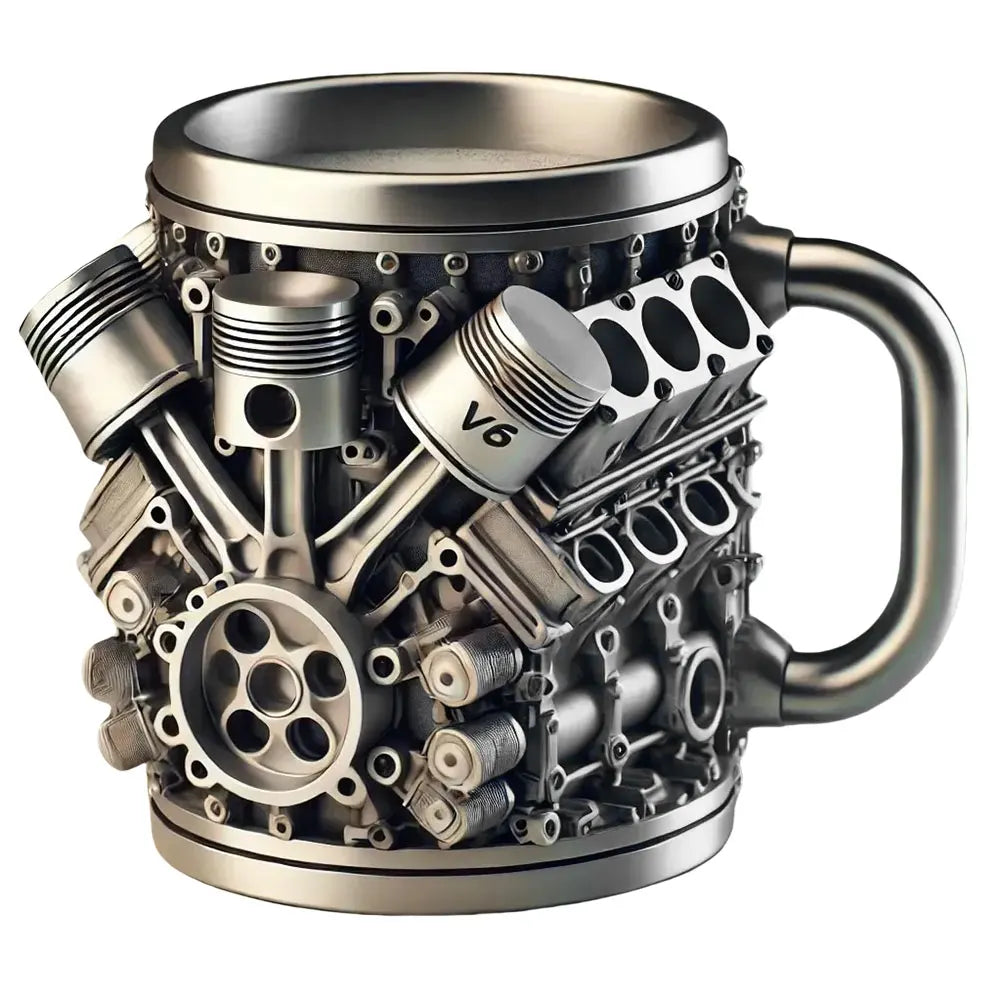 Car Engine Coffee Cup Stainless Steel Mug Cocktail Gifts Men Lovers