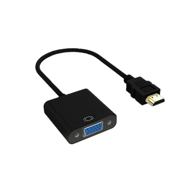 HDMI to VGA Adapter Converter Cable – HD Scaler for PC & Laptop HDMI VGA Adapter Zpaxo Black
