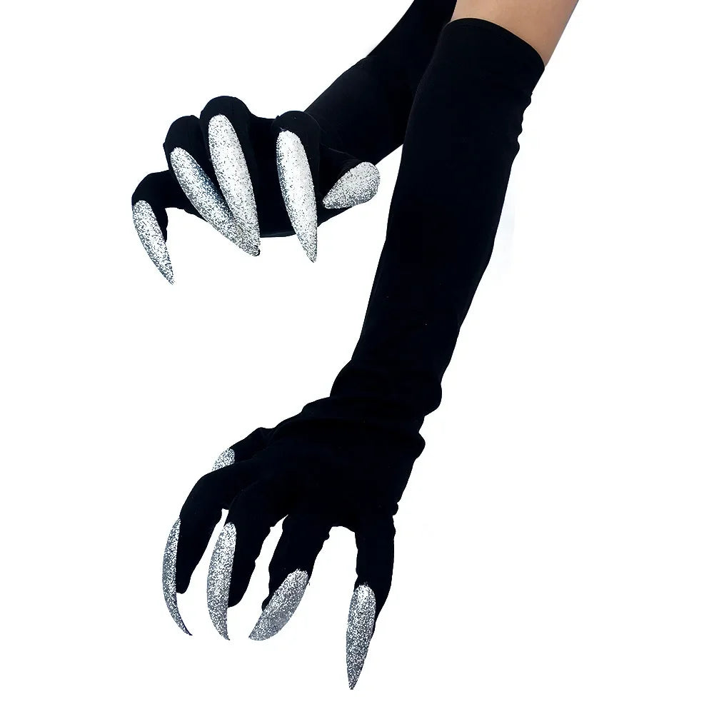 Halloween Cosplay Gloves Long Fingernail Party Props Monster Claws