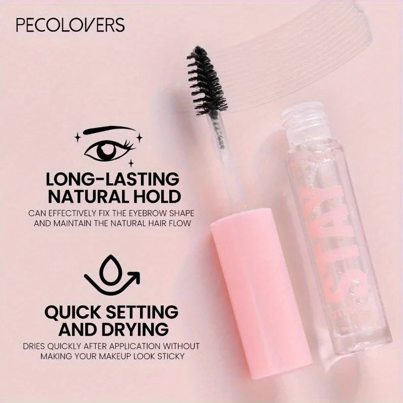 Waterproof Transparent Eyebrow Styling Eyelash Fixed Gel With Brush Liquid Eyebrow Comb Long Lasting Eyebrow Shaping Styling Gel Zpaxo
