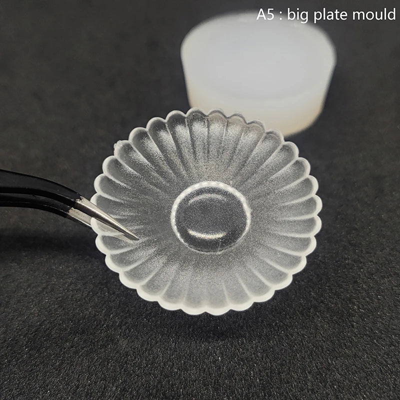 Silicone Mold DIY Dollhouse Miniature Tableware Mug Cups Food Jar Zpaxo A5