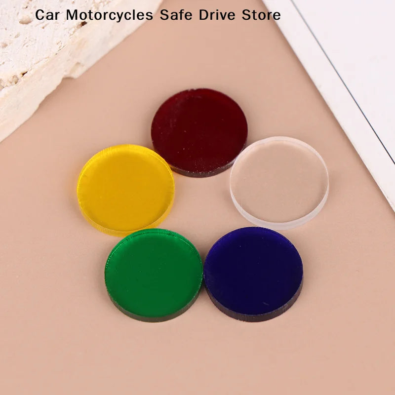 CM10Pcs Acrylic Clear Tip Pads Diameter Play Cue Break Jump Carom