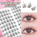 DIY false eyelashes cluster false eyelashes easy to operate for beginners natural curl 3 rows-10 rows perfect holiday gift Zpaxo 03