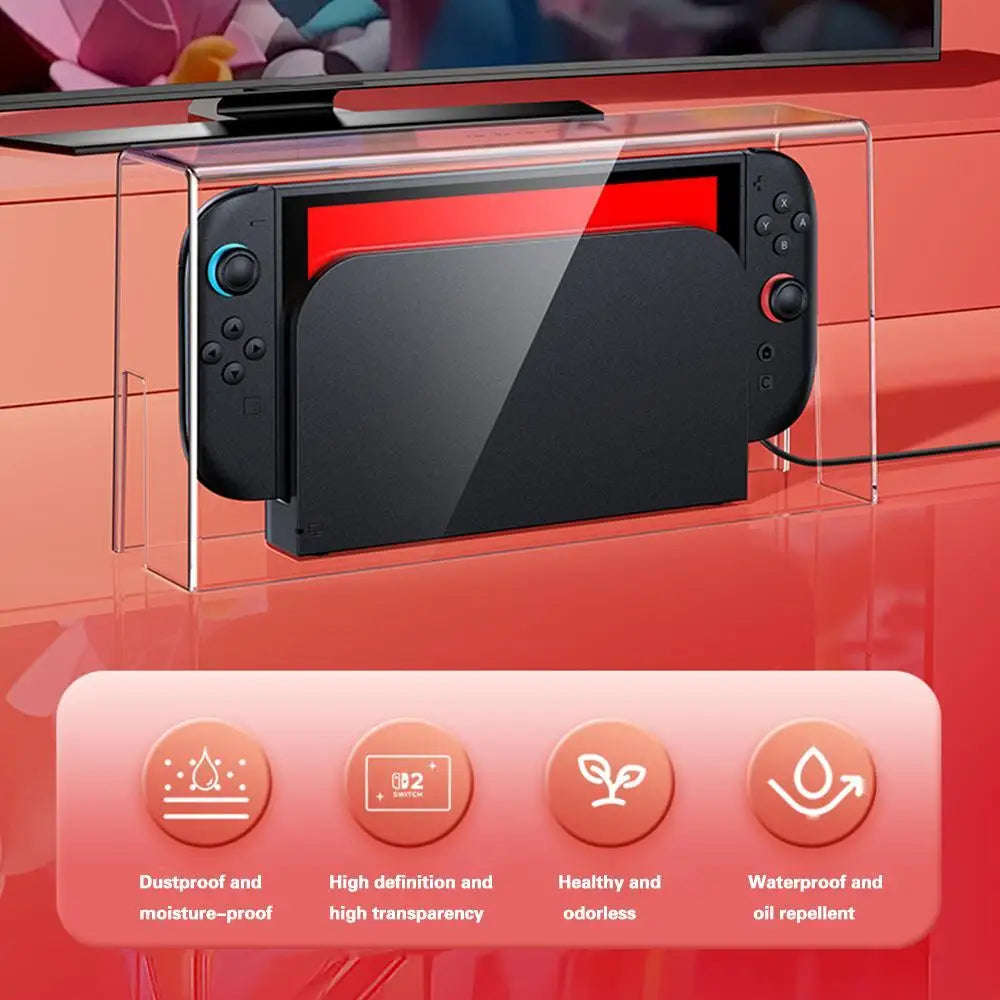 New HD Dustproof Protective Shell for Nintendo Switch 2 Moisture-proof Transparent Display Storage Case for Gaming Consoles Zpaxo