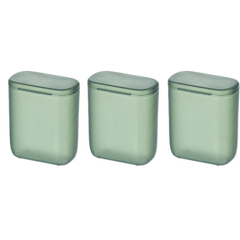 Desktop Data Cable Storage Box Dustproof Cover Mobile Phone Charger Zpaxo 3PCS-Green