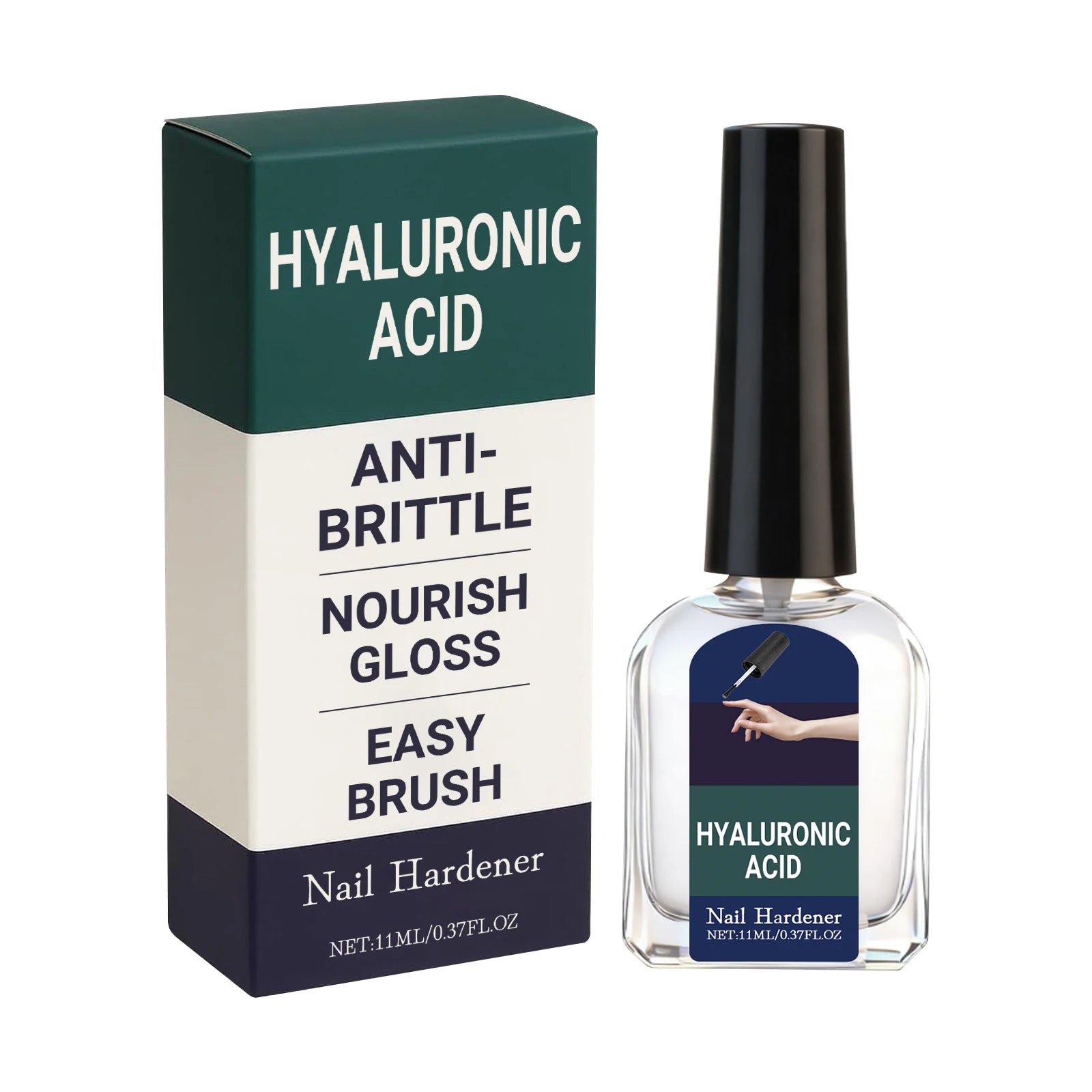 Hyaluronic Acid Nail Strengthening Drops | Nail Hardener Serum Nail Treatment Serum Zpaxo 11ml Boxed