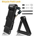 Bicycle Folding Chain Lock Bike Foldable Lock Anti-theft E-Bike Chain Cable Padlock Safety Portable Locks Bicycle Accessories Zpaxo Z07