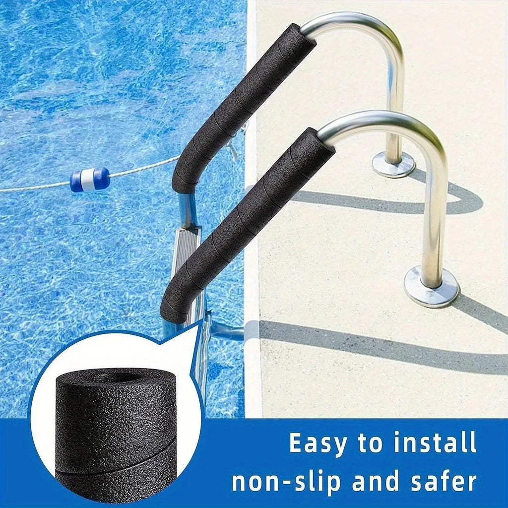 4 Pipes Insulation Foam Tube Covers Spiral Soft Pool Swimming