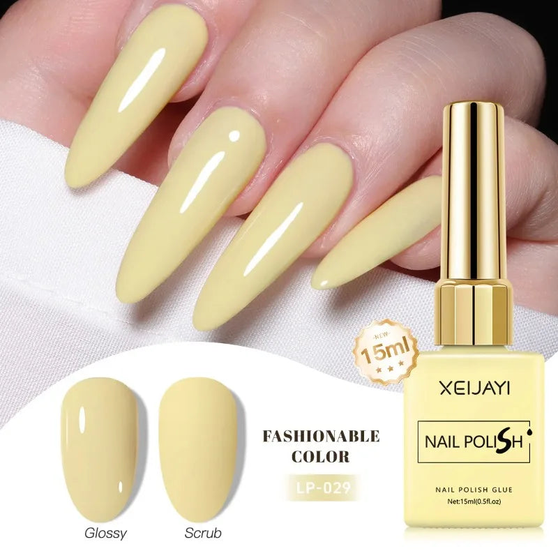 Colored Nail Varnish Gel 60 Colors Gloss Matte Ice-clear Nails Polish