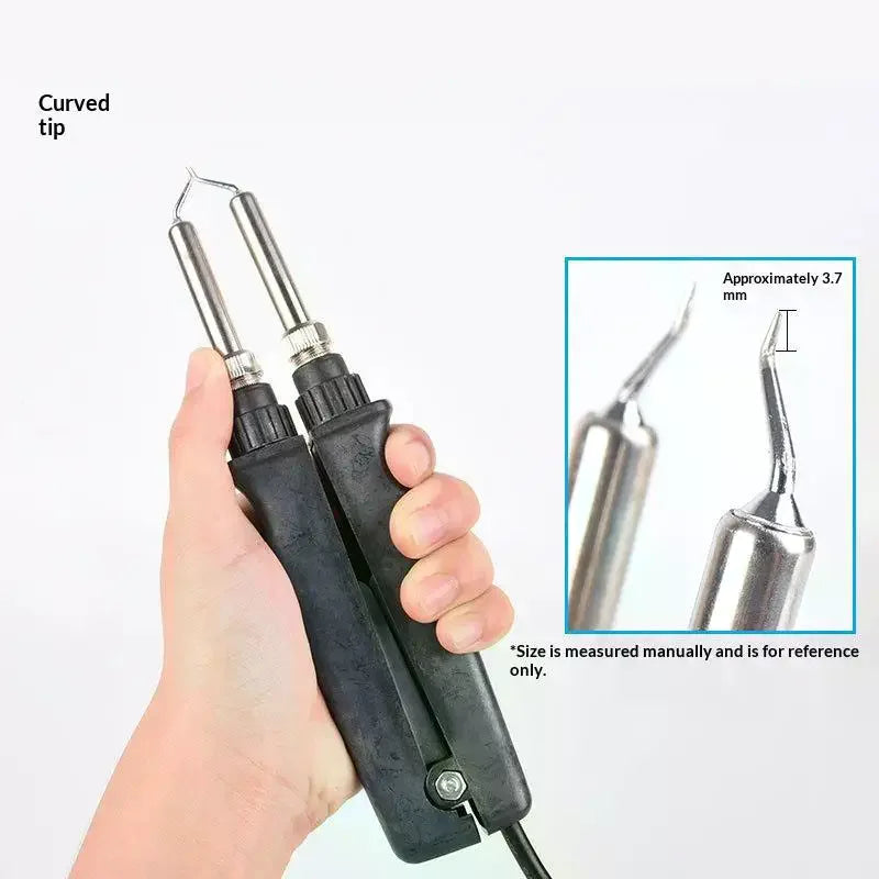 902 BGA Rework Soldering Station Double Electric Heating Clip Soldering Iron Tweezers Portable Desoldering Tweezers Support Tool Zpaxo