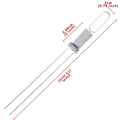 Stainless Steel BBQ Skewer Fork – Double Pin with Push Plate BBQ Skewer Fork Zpaxo 1pc