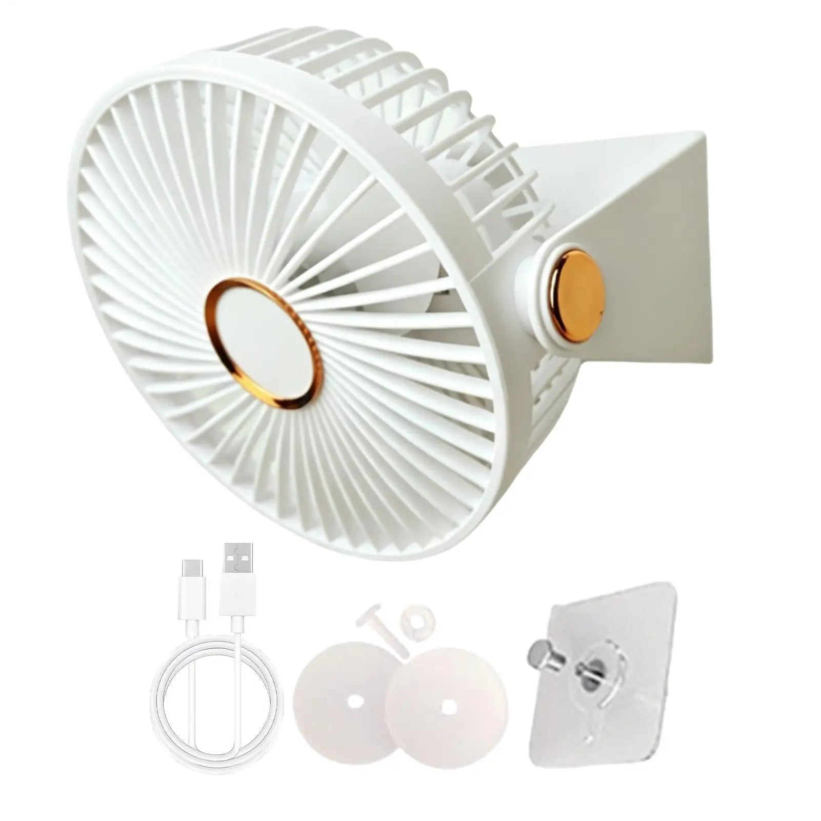 Bunny Cooling Fan Portable No-drill USB Rechargeable Hamster Summer