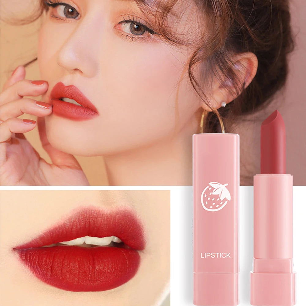 Ten-Piece Lipstick Set, Matte, Long-Lasting, Fade-Resistant Lip Balm, Matte Finish, Brightening, Commuter-Friendly, Nude Color, Gentle and Elegant Lipstick Zpaxo